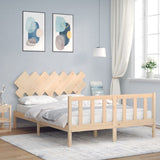 Bed Frame without Mattress 140x190 cm Solid Wood Pine 3193446