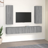 5 Piece TV Cabinet Set Grey Sonoma Engineered Wood 3120210