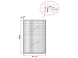 Gabion with 5 mm Wire and 5x2.5 cm Mesh 50x10x100 cm 3463483