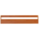 Wall-mounted Shoe Racks 2 pcs Wax Brown 110x8.5x23.5 cm Solid Wood Pine 844490