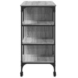Kitchen Trolley Grey Sonoma 100x45x89.5 cm Engineered Wood 842384