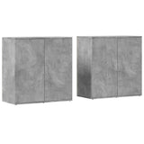 Sideboards 2 pcs Concrete Grey 79x38x80 cm Engineered Wood 3276605