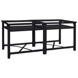 Washing Machine Pedestal 2 pcs Black 120 x 56 x 52 cm Steel 42022038