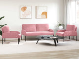 Sofa Sets with Cushion 3 pcs Pink 115 x 56 x 80 cm Plywood 3406220