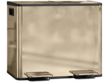 40L Dual Compartment Stainless Steel Bin, with Deodoriser Holders - Gold Tone T3398P344761