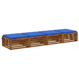 4-Piece Seat Cushions SOEST 4 pcs 100% Polyester Royal Blue 945024
