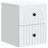 Wall-Mounted Bedside Cabinet White 33 x 34.5 x 40 cm 898125