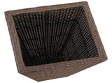 Garden Raised Beds 3 pcs Poly Rattan Brown 40535