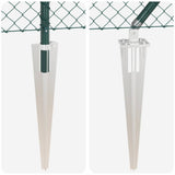 Welded Wire Fence with Spikes 25 x 1 m PVC-Coated Steel 3351165