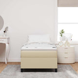 Platform Bed Frame Grey Green 90 x 190 cm Fabric 3337386