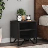 Bedside Cabinet Black 2 pcs 40x30x40 cm Engineered Wood 848495