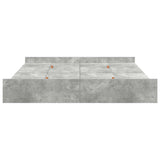 Storage Bed Frame Concrete grey 180 x 200 cm Engineered wood 3335272