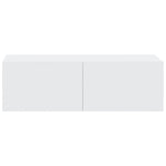 Wall TV Cabinets 2 pcs White 100x30x30 cm Engineered Wood 804544