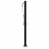 Outdoor Solar shower Black 217 cm PVC and Aluminium 42003410