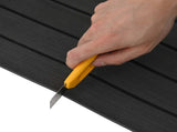 Boat Mat Striped Dark Grey and Black 240 x 60 cm EVA 42052312