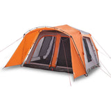 Family Tent with Porch 9-Person Grey and Orange Quick Release 4004215
