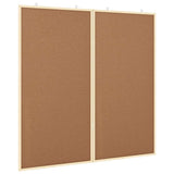 Bulletin Board Folding Brown 100 x 100 x 1.4 cm Solid pine wood 42015931