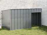 Dog House with Roof Anthracite 153x91x110 cm Galvanised Steel 172572