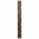 Dining Table Legs V-Shape 3 pcs Natural Steel 80x cm Steel 4012667