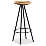 Bar Set 3 Pieces Solid Reclaimed Wood 275140