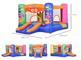 Bouncy Castle Inflatable Basket Trampoline Slide Monster Design 180 x 250 x 175 T3398P347540
