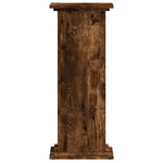 ZNTS Plant Stand Smoked Oak 33x33x80 cm Engineered Wood 852973