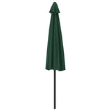 Garden Parasol with Aluminium Pole Green 300x155 cm Half 44592