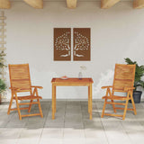 Garden Dining Set Folding 3 pcs Brown Solid Acacia Wood 3375630