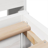 Bed Frame without Mattress White 140x200 cm Solid Wood Pine 3323495