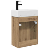 Bathroom Vanity Unit with Tap Artisan Oak 45.5 x 22.5 x 84 cm 889440