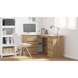 Corner Desk Artisan Oak 145x100x76 cm Engineered Wood 855963