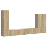 TV Wall Cabinet Set Wall-mounted 6 pcs Sonoma Oak 3408954