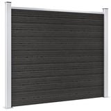 Fence Panel WPC 180x146 cm Grey 148982