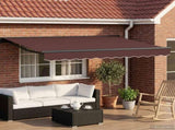 Manual Awning Frame with LEDs Brown and Anthracite 3 x 2 m 3420749