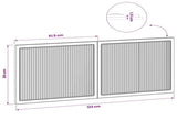 Wall-Mounted Headboard EDE Concrete Grey Engineered Wood 896088