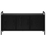 TV Cabinet 99 x 33 x 50 cm Black Oak Engineered Wood 8013734