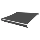 Awning Top Sunshade Canvas Anthracite 4x3 m 143710
