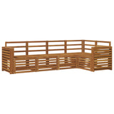 Sectional Sofa Set 5 pcs Natural Solid Acacia Wood 3374814
