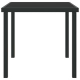 Garden Table Black 80 x 80 x 73 cm Metal 42010312