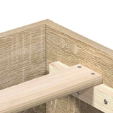 Bed Frame Sonoma Oak Engineered wood, Solid pinewood, Plywood 3329023