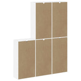 Side Cabinets 5 pcs "ODDA" White 40x24x79 cm Solid Wood Pine 3365359
