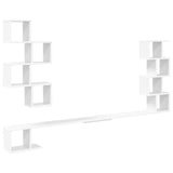 Wall-Mounted TV Shelf White 160 x 15 x 94 cm Engineered Wood 8012308