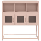 Sideboard Pink 100.5x39x107 cm Cold-rolled Steel 853417