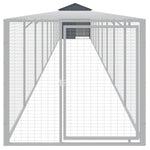 Chicken Cage with Run Anthracite 117x1017x123 cm Galvanised Steel 3189072