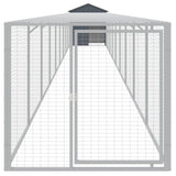 Chicken Cage with Run Anthracite 117x1017x123 cm Galvanised Steel 3189072