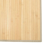 Rug Rectangular Light Natural80x400 cm Bamboo 376921