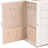 Jewellery Box 5-Layer with Mirror Lockable White 4103562