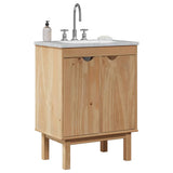 Bathroom Sink Cabinet OTTA 59x40x80 cm Solid Wood Pine 4013460