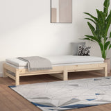 Pull-out Day Bed without Mattress 2x cm Solid Wood Pine 820427