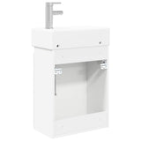 Bathroom Vanity Unit with Tap White 45.5 x 25.5 x 84 cm 889491